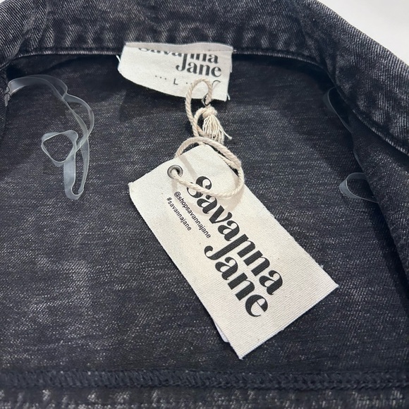 Savanna Jane Studded Denim Jacket Large - Picture 5 of 6